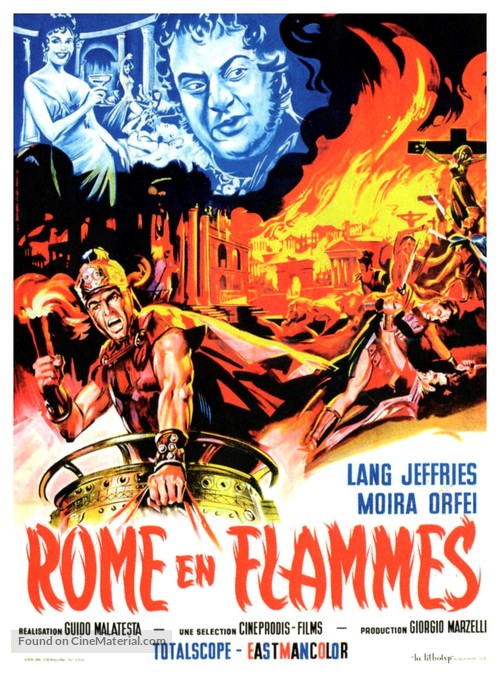 L&#039;incendio di Roma - French Movie Poster