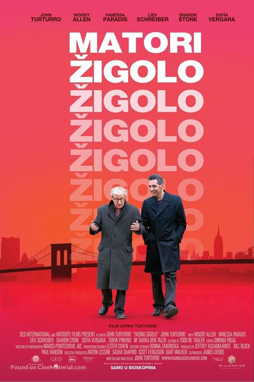 Fading Gigolo - Serbian Movie Poster