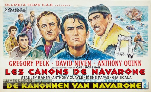 The Guns of Navarone - Belgian Movie Poster