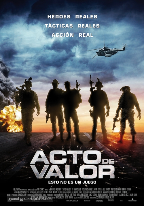 Act of Valor - Spanish Movie Poster