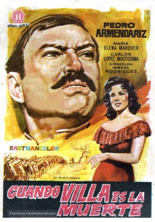 Cuando &iexcl;Viva Villa..! es la muerte - Spanish Movie Poster