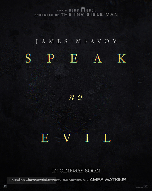 Speak No Evil - British Movie Poster