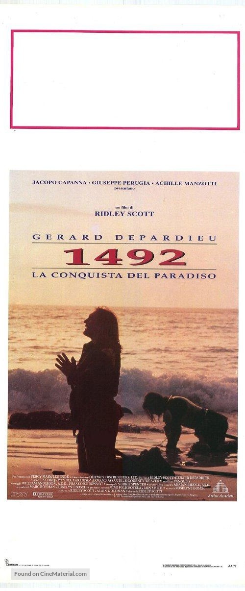 1492: Conquest of Paradise - Italian Movie Poster