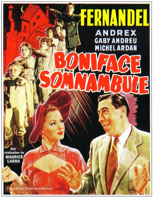 Boniface somnambule - French Movie Poster