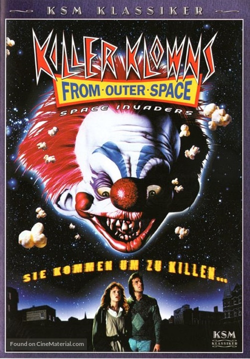 Killer Klowns from Outer Space - German DVD movie cover