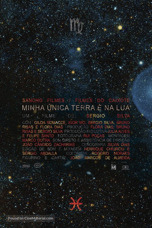 Minha &Uacute;nica Terra &Eacute; Na Lua - Brazilian Movie Poster