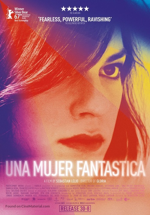 Una mujer fant&aacute;stica - Belgian Movie Poster