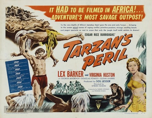 Tarzan&#039;s Peril - British Movie Poster