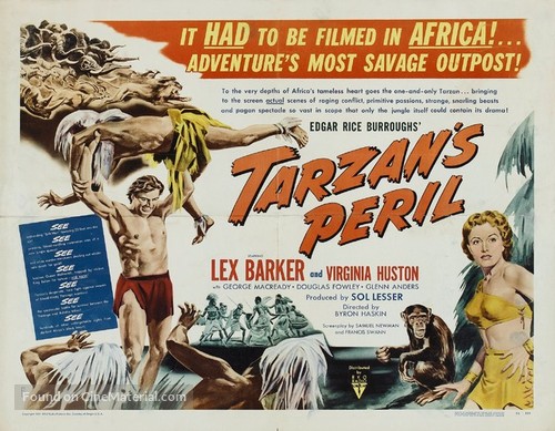 Tarzan&#039;s Peril - British Movie Poster