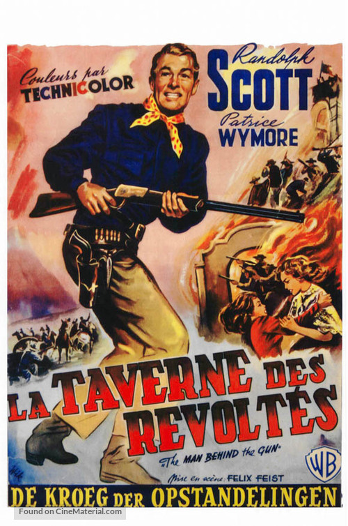 The Man Behind the Gun - Belgian Movie Poster