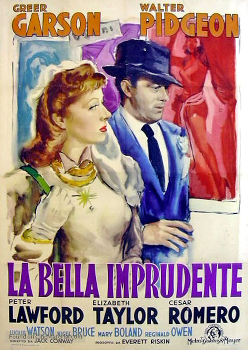 Julia Misbehaves - Italian Movie Poster