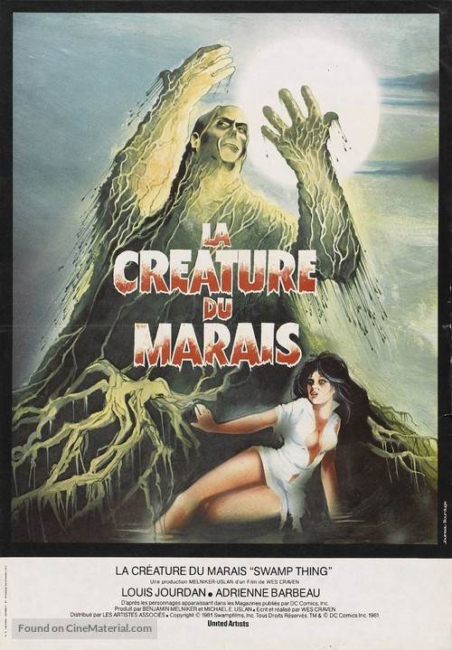 Swamp Thing - French Movie Poster