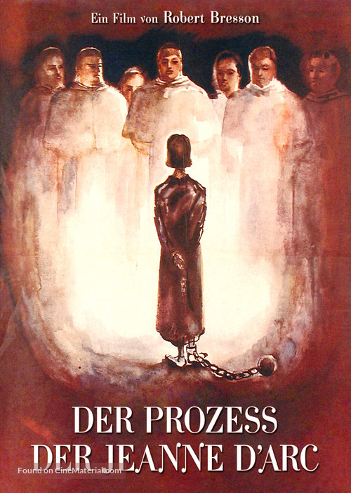 Proc&egrave;s de Jeanne d&#039;Arc - German Movie Cover