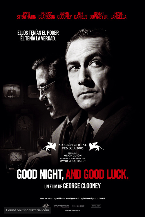 Good Night, and Good Luck. - Spanish Movie Poster