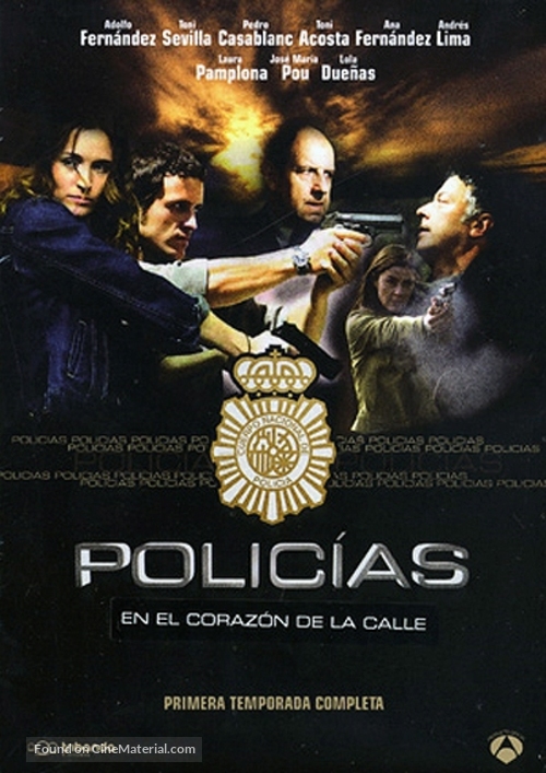 &quot;Polic&iacute;as, en el coraz&oacute;n de la calle&quot; - Spanish DVD movie cover