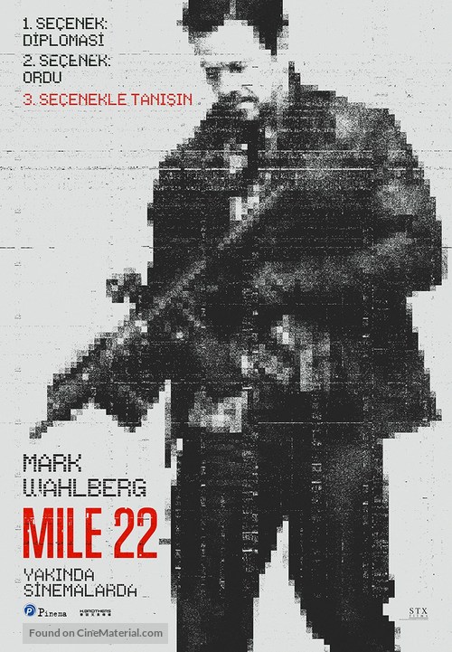 Mile 22 - Turkish Movie Poster