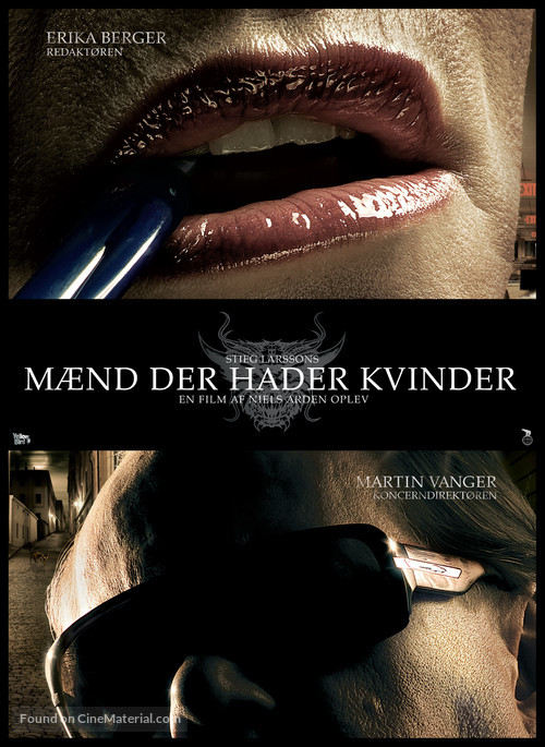 M&auml;n som hatar kvinnor - Danish Movie Poster