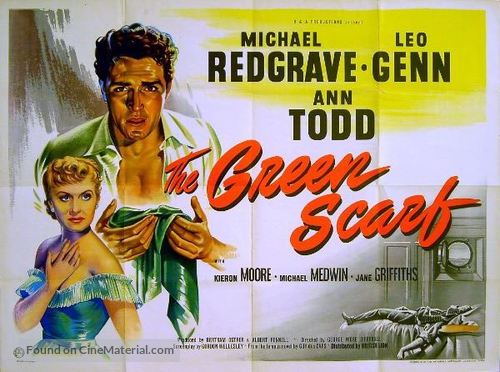 The Green Scarf - British Movie Poster