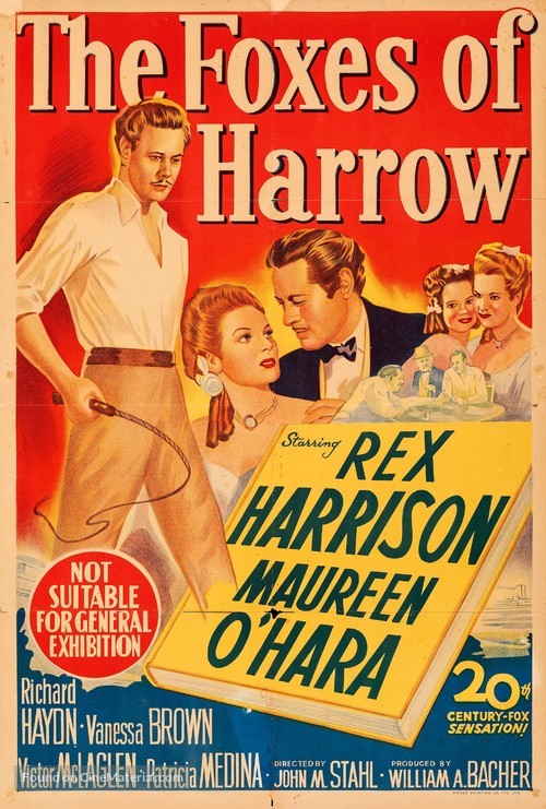 The Foxes of Harrow - Australian Movie Poster