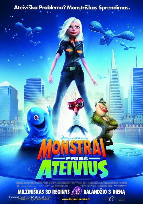 Monsters vs. Aliens - Lithuanian Movie Poster