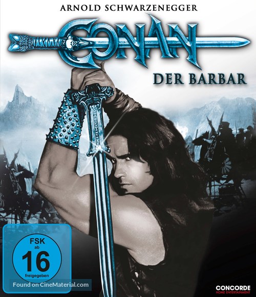 Conan The Barbarian - German Blu-Ray movie cover