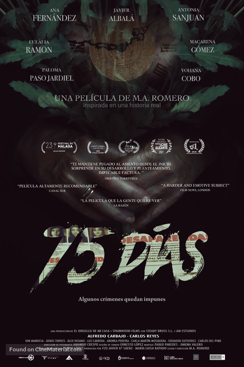 75 d&iacute;as - Spanish Movie Poster