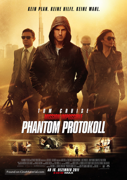 Mission: Impossible - Ghost Protocol - Austrian Movie Poster