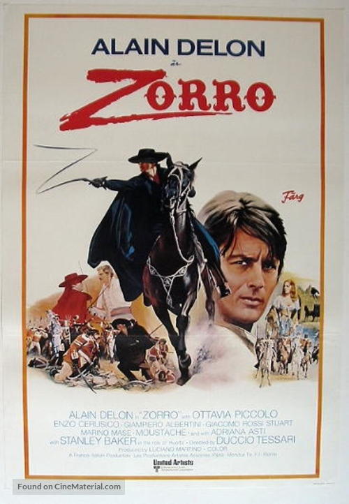 Zorro - Swedish Movie Poster