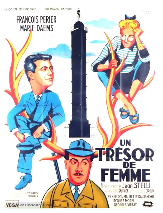 Un tr&eacute;sor de femme - French Movie Poster