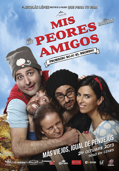 Mis peores amigos: Promedio rojo el regreso - Chilean Movie Poster