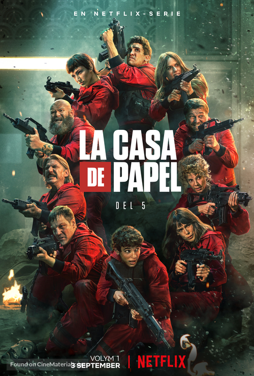 &quot;La casa de papel&quot; - Swedish Movie Poster