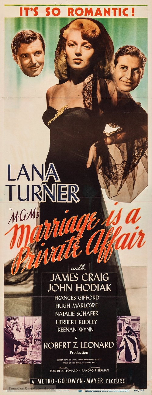 Marriage Is a Private Affair - Movie Poster