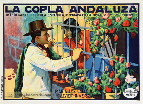 La copla andaluza - Spanish Movie Poster