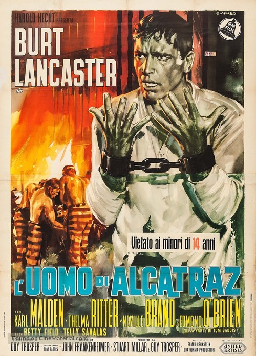 Birdman of Alcatraz - Italian Movie Poster