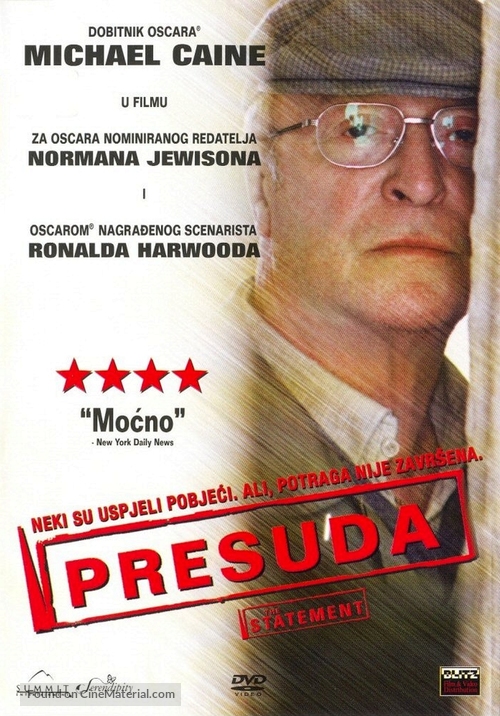 The Statement - Croatian Movie Cover