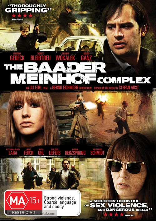 Der Baader Meinhof Komplex - Australian DVD movie cover
