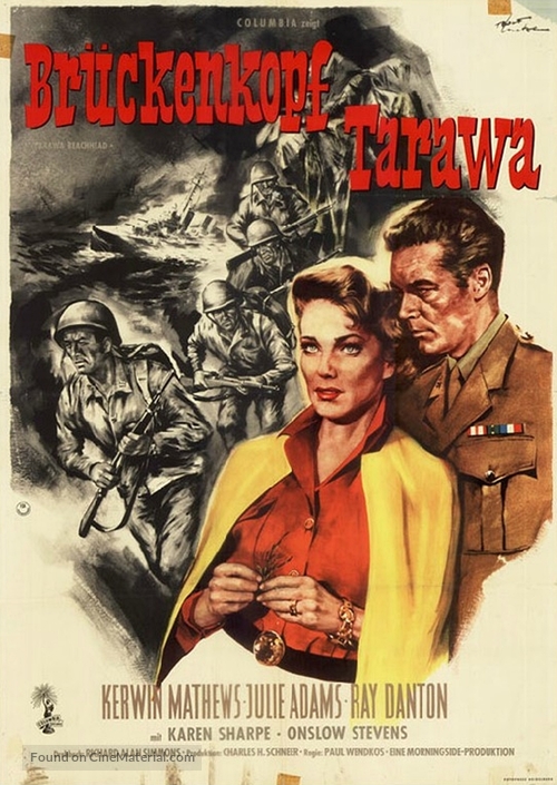 Tarawa Beachhead - German Movie Poster