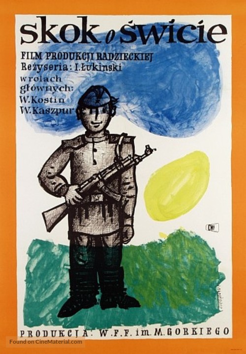 Pryzhok na zare - Polish Movie Poster