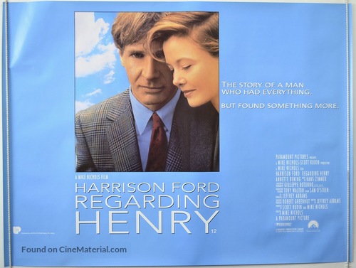 Regarding Henry - British Movie Poster