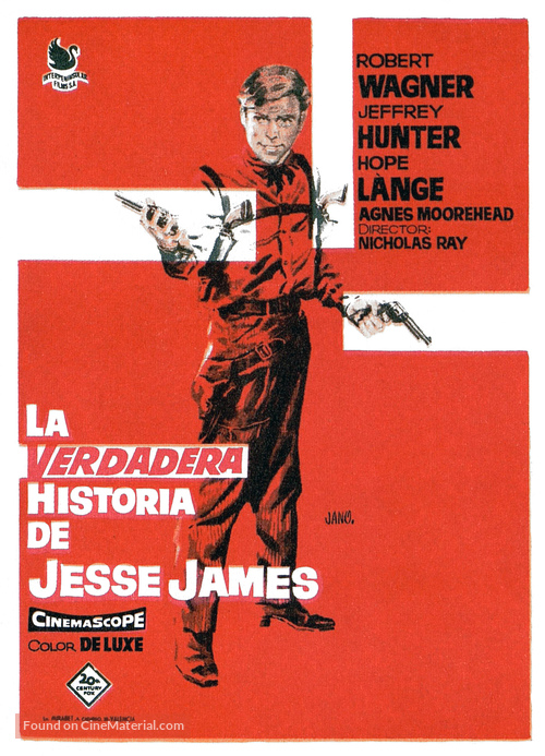 The True Story of Jesse James - Spanish Movie Poster