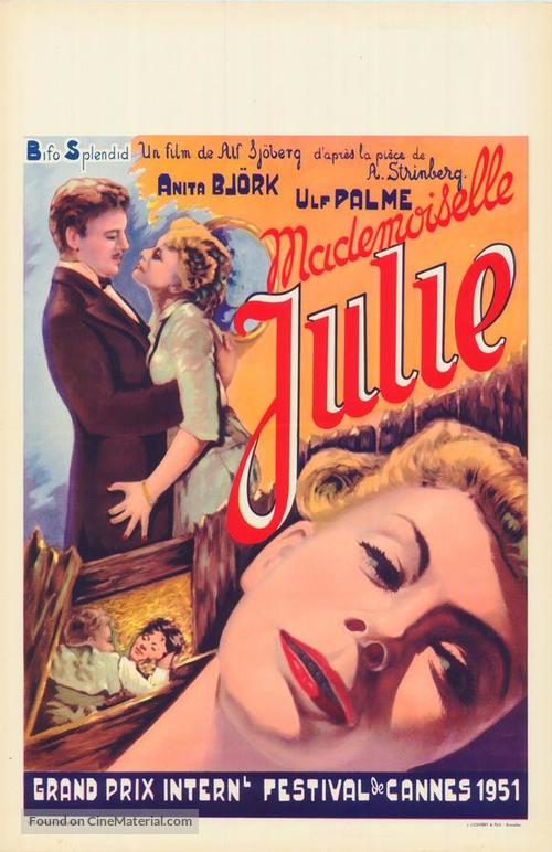 Fr&ouml;ken Julie - Belgian Movie Poster