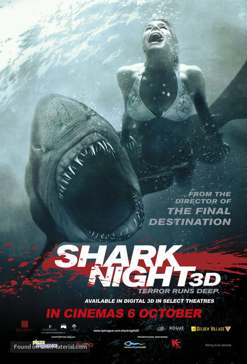 Shark Night 3D - Singaporean Movie Poster
