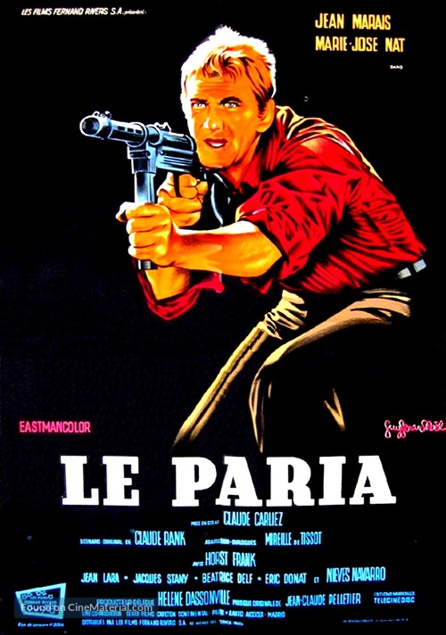 Le paria - French Movie Poster