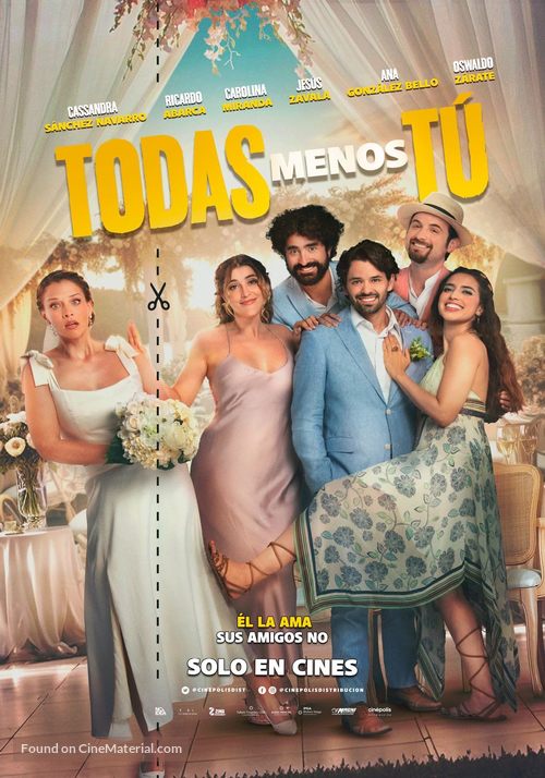 Todas menos t&uacute; - Mexican Movie Poster