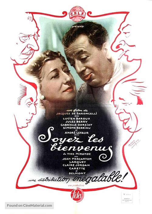 Soyez les bienvenus - French Movie Poster