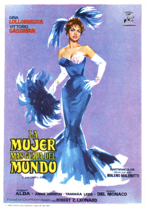 Donna pi&ugrave; bella del mondo, La - Spanish Movie Poster