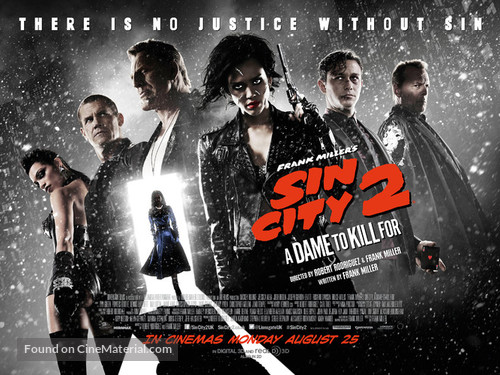 Sin City: A Dame to Kill For - British Movie Poster