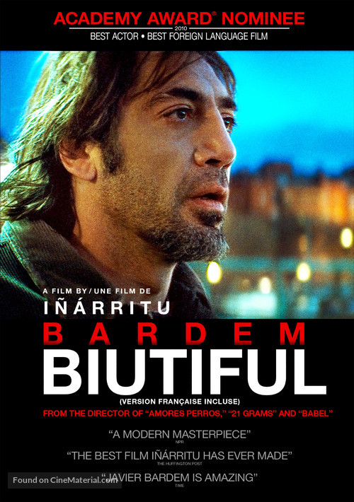 Biutiful - Canadian DVD movie cover