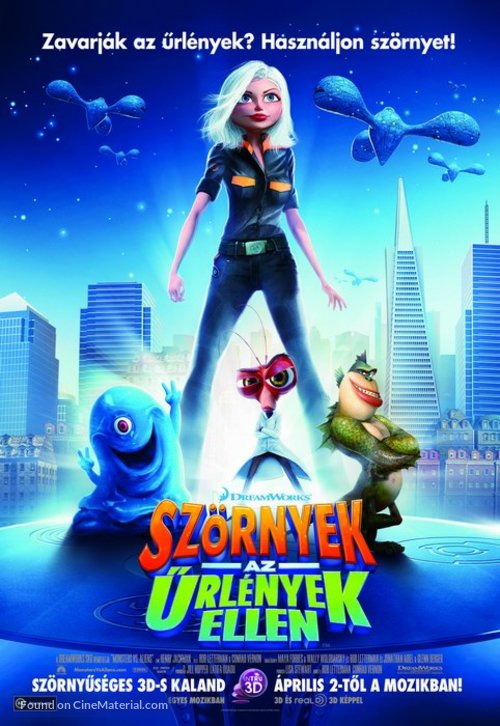Monsters vs. Aliens - Hungarian Movie Poster