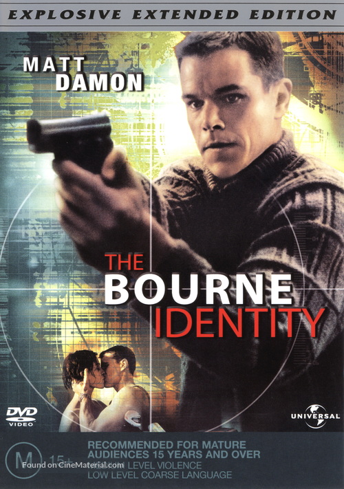 The Bourne Identity - Australian DVD movie cover
